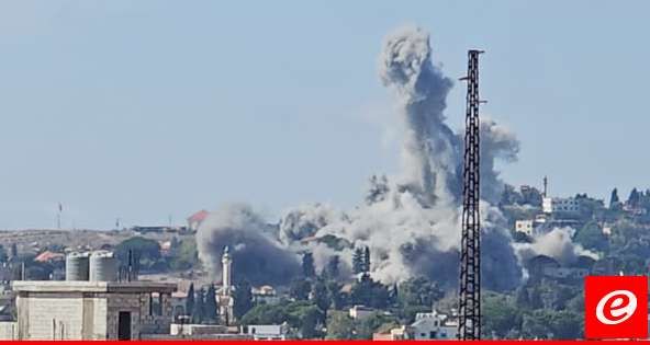 "النشرة": سلسلة غارات إسرائيلية على عدد من القرى الجنوبية