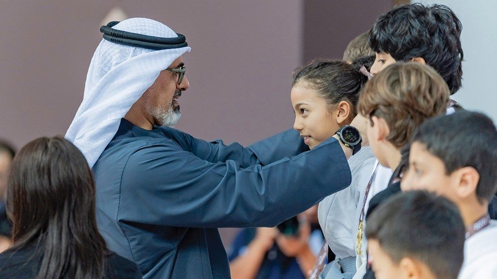 ولي عهد أبوظبي يشهد الجولة الرابعة من بطولة خالد بن محمد بن زايد للجوجيتسو