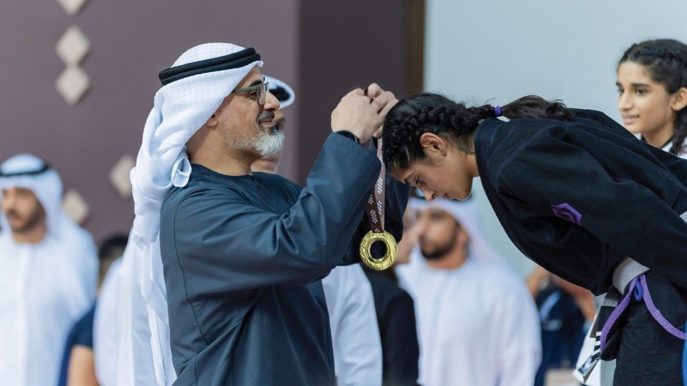 ولي عهد أبوظبي يشهد الجولة الرابعة من بطولة خالد بن محمد بن زايد للجوجيتسو