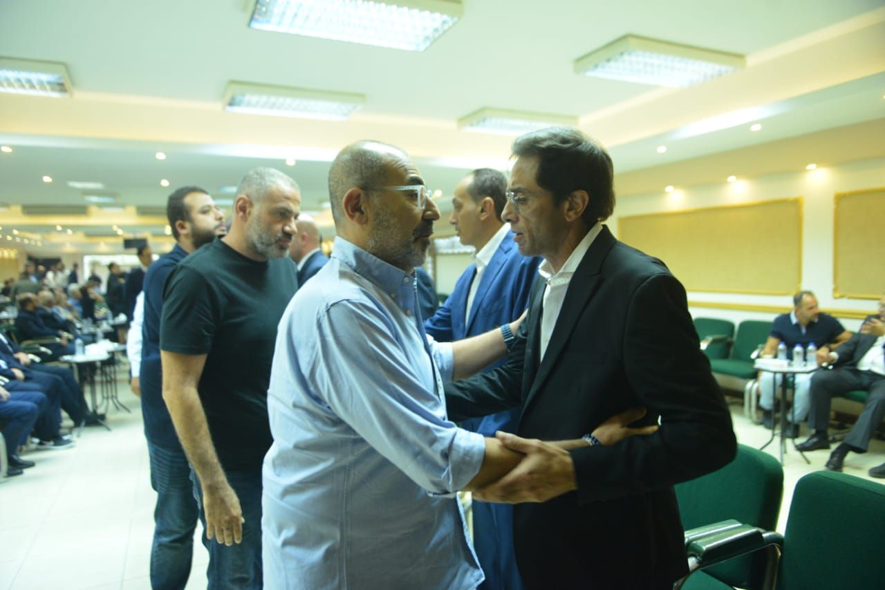 محمد فراج ومحمود العسيلى يقدمان واجب العزاء فى والد لؤى عمران