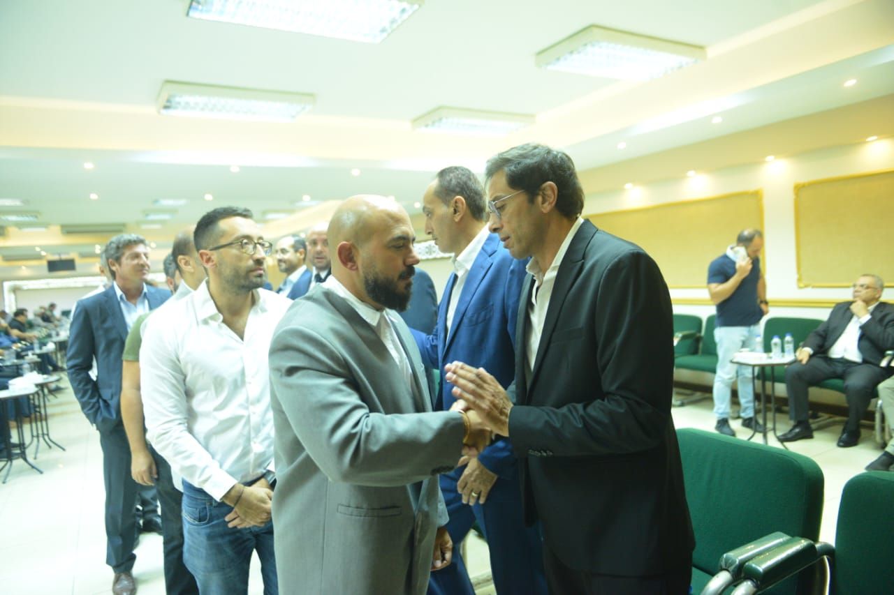 محمد فراج ومحمود العسيلى يقدمان واجب العزاء فى والد لؤى عمران