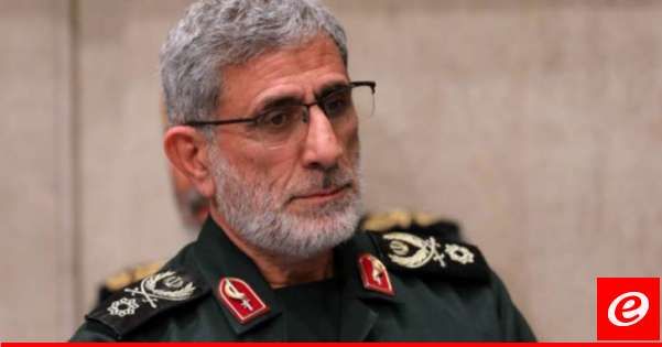 التلفزيون الإيراني بثّ صورا مباشرة تظهر قاآني بمطار مهر آباد في طهران