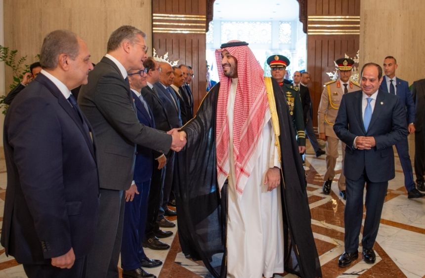 ولي العهد والرئيس المصري يعقدان لقاءً ثنائياً