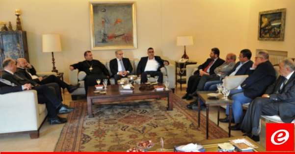 اجتماع لفاعليات كاثوليكية في دارة فرعون طالب بضرورة وقف اطلاق النار وحماية سيادة لبنان وانقاذه