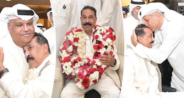 عبدالله الرويشد يعود إلى الكويت بعد رحلة علاجية.. عرضة ونجوم الفن في استقباله