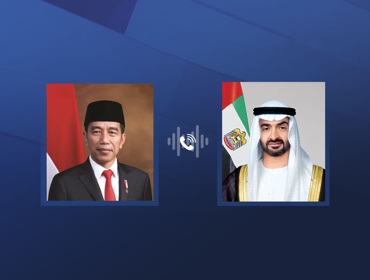 الامارات | رئيس الدولة يتلقى اتصالاً هاتفياً من الرئيس الإندونيسي
