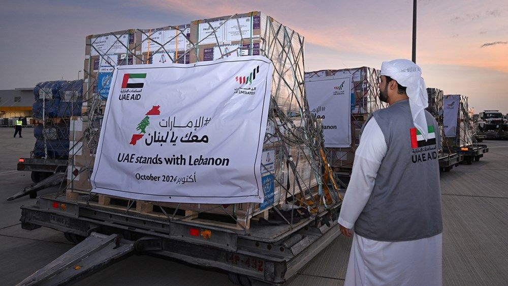 الإمارات تُرسل 3 طائرات مُحملة بـ 120 طناً من المساعدات دعماً للأشقاء اللبنانيين