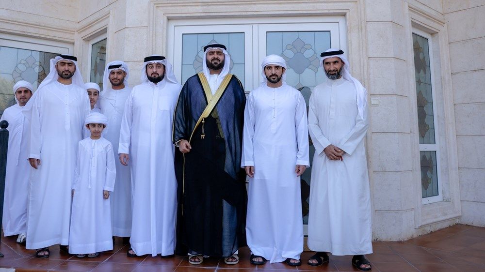 حمدان بن محمد وأحمد بن محمد يحضران أفراح الحميري والمنصوري