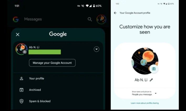 تكنولوجيا: رسائل جوجل تطرح صفحة “ملفك الشخصي” مع إعدادات الاسم والصورة