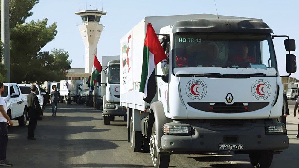 أول طائرة مساعدات إماراتية تصل إلى دمشق لدعم اللاجئين اللبنانيين والسوريين العائدين من لبنان