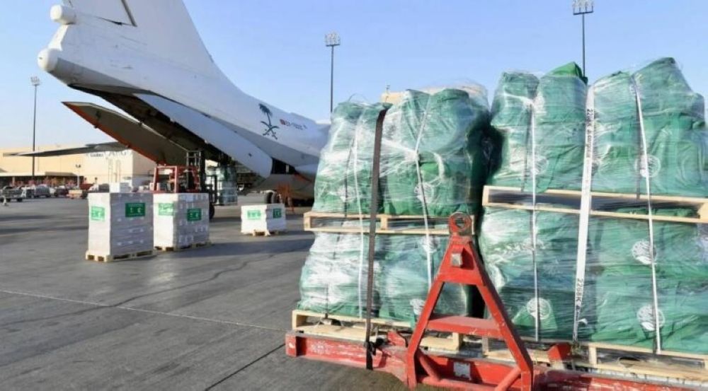 مغادرة الطائرة السعودية التاسعة لإغاثة الشعب اللبناني