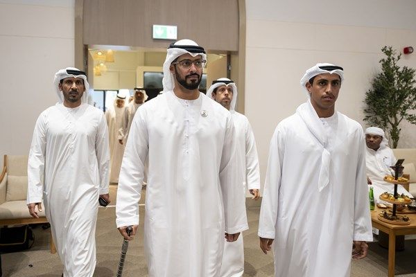 زايد بن حمدان بن زايد يحضر حفل استقبال بمناسبة زفاف ثاني بن محمد بن جباره المرر