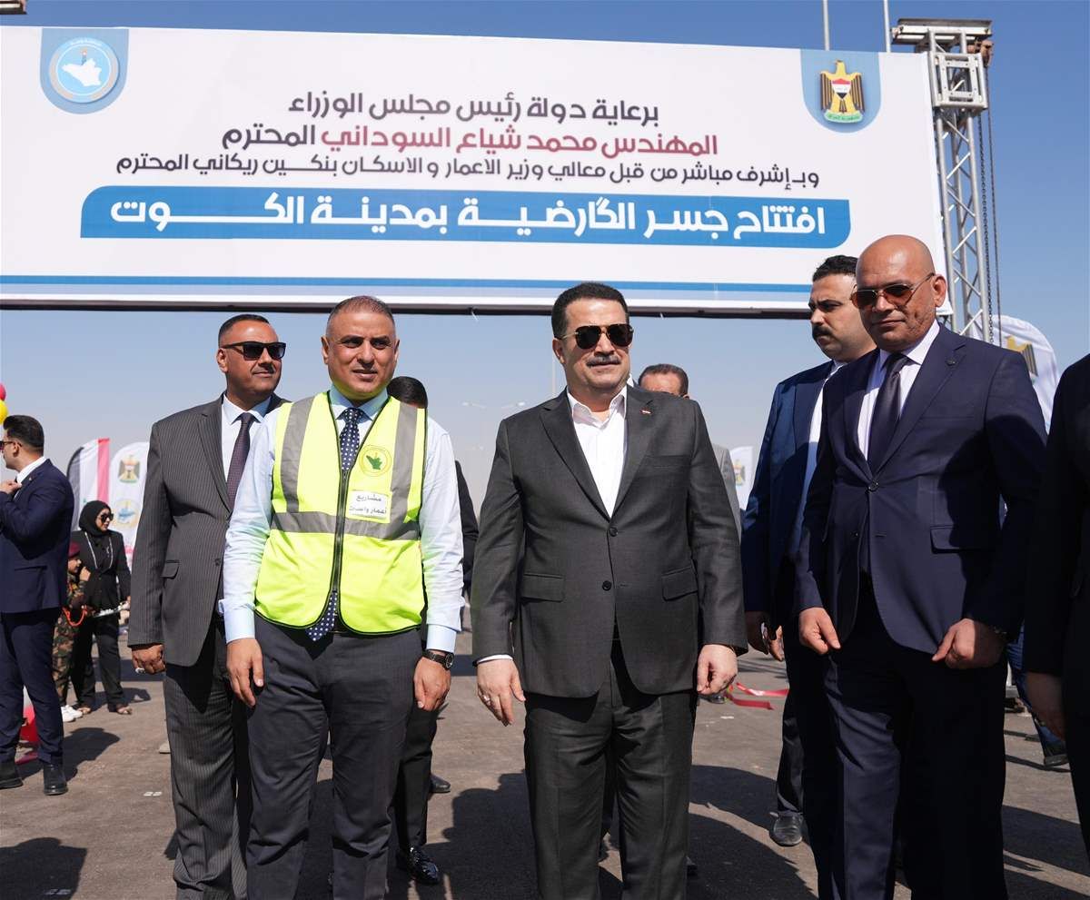 افتتاح جسر الكارضية والمرحلة الثانية من مشروع الطريق الحولي (صور)