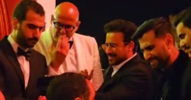 فرحة أحمد داود ونور النبوى ومحمد فراج وطارق الجناينى بفوز الأهلي على هامش حضورهم مهرجان الجونة