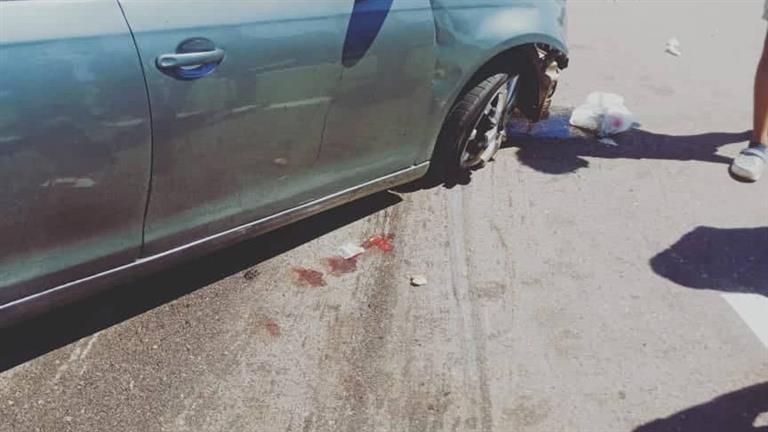 5 مصابين في انقلاب سيارة ملاكي بطريق شبرا بنها الحر