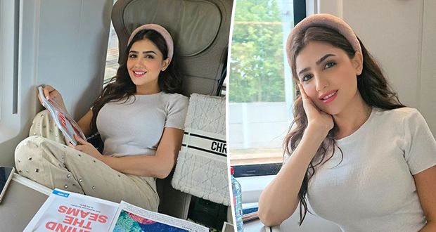 بعد “إش إش”.. مي عمر تتألق بإطلالة كاجوال في لندن