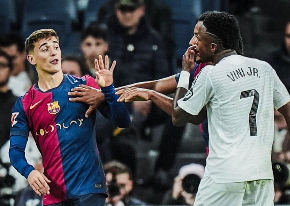 الامارات | فينيسيوس يرد على استفزاز جافي بطريقة غريبة.. كواليس فضيحة مدريد أمام برشلونة! (فيديو)