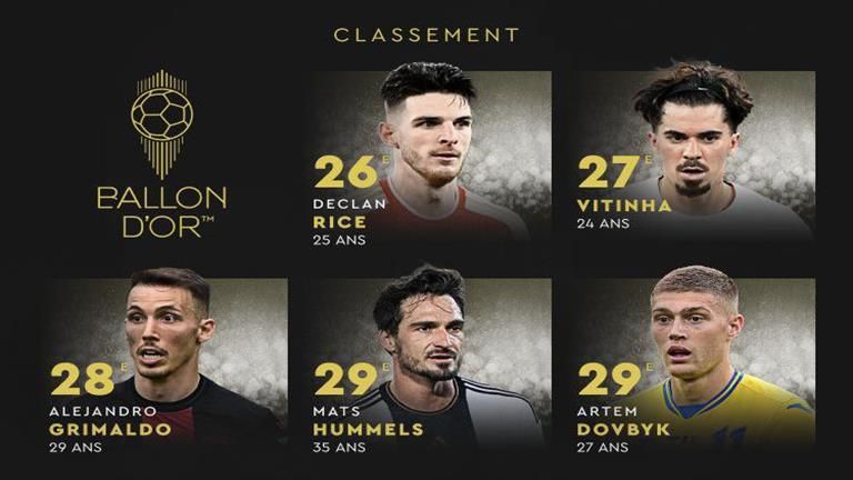 من 30 حتى 21.. آخر 10 لاعبين في ترتيب جائزة الكرة الذهبية