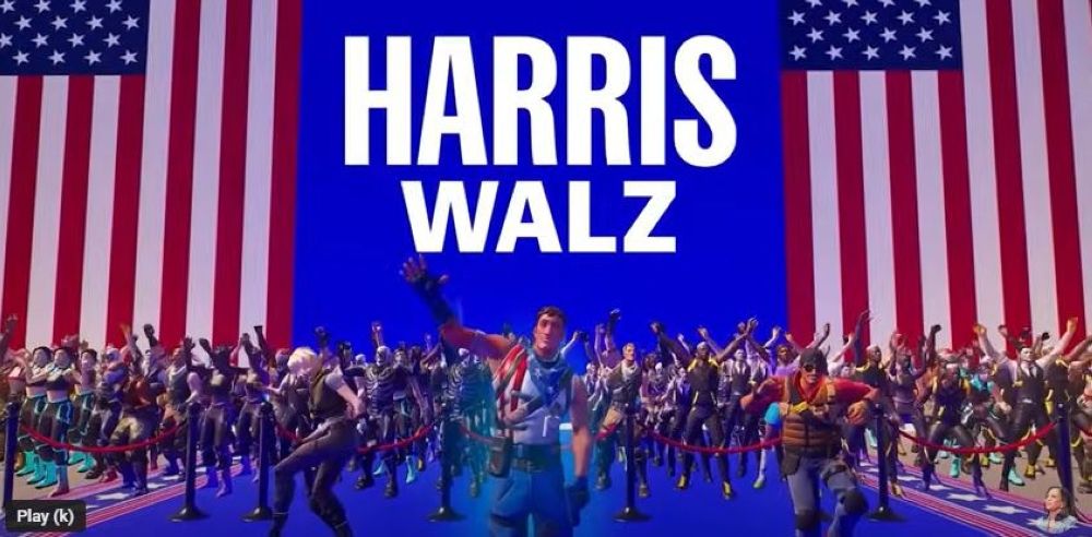 شاهد| "فورت نايت" على رادار الانتخابات الأمريكية.. هاريس تغازل "الجيمرز"