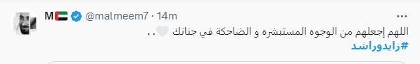 الامارات | تفاعل واسع مع وسم "زايد وراشد".. "على نهج الآباء المؤسسين مستمرون"