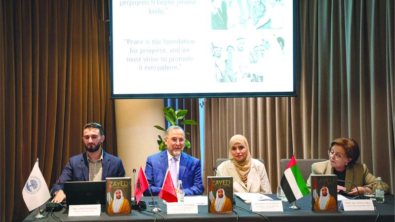الامارات | «زايد رجل بنى أمة».. قيم المؤسس إلى اللغة الألبانية
