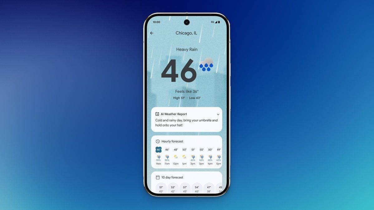 تكنولوجيا: جوجل تطلق تطبيق Pixel Weather لأجهزة Pixel 6 والإصدارات الأحدث
