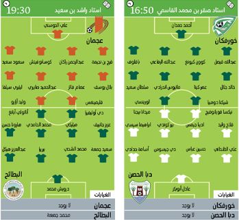 الامارات | صحوة دبا الحصن تُهدد خورفكان.. والبطائح في اختبار صعب أمام عجمان