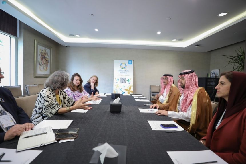 رئيس برنامج جودة الحياة يبحث تطوير المؤشرات الدولية مع مسؤولة أممية