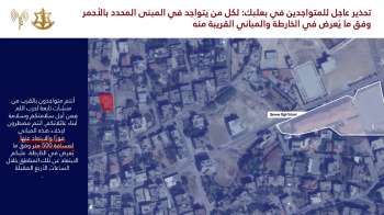 الجيش الاسرائيلي هدد السكان المتواجدين في مناطق ببعلبك ودورس