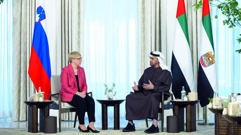 الامارات | رئيس الدولة ورئيسة سلوفينيا يبحثان علاقات التعاون بين البلدين