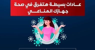 إنفوجراف.. وزارة الصحة تكشف 5 عادات هامة لرفع المناعة