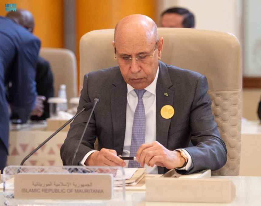 الرئيس الموريتاني: القمة العربية والإسلامية تجسد حرص المملكة على نصرة فلسطين