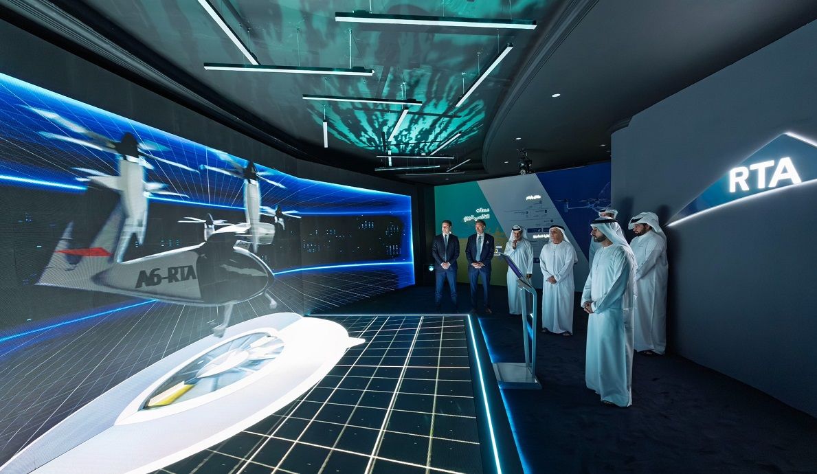 الامارات | حمدان بن محمد يدشن أعمال تنفيذ أول محطة للتاكسي الجوي في دبي بالقرب "دبي الدولي"