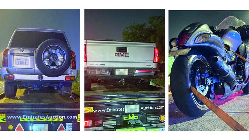 الامارات | شرطة دبي تحجز 23 مركبة و3 دراجات خلال 24 ساعة