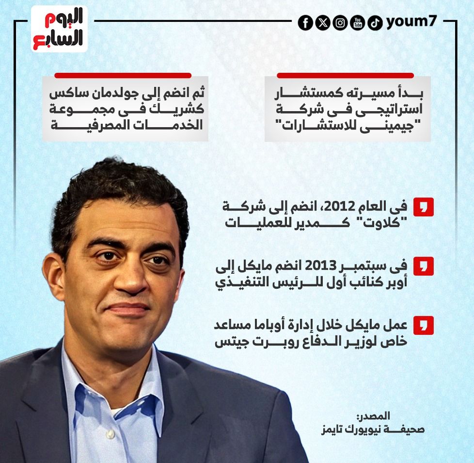 المصرى إميل مايكل.. مرشح لحقيبة النقل فى إدارة ترامب (إنفوجراف)