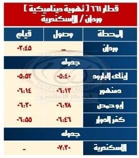 السكة الحديد تشغل خدمة جديدة على خط القاهرة الإسكندرية الشهر القادم
