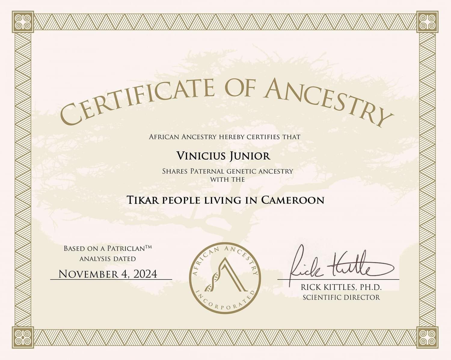 الامارات | فينيسيوس يتعرف على أصله.. ليس برازيلي وجذوره من هذا البلد