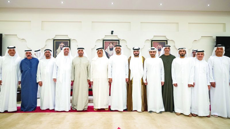 الامارات | ذياب بن محمد يحضر حفل استقبال بمناسبة زفاف محمد سالم القمزي