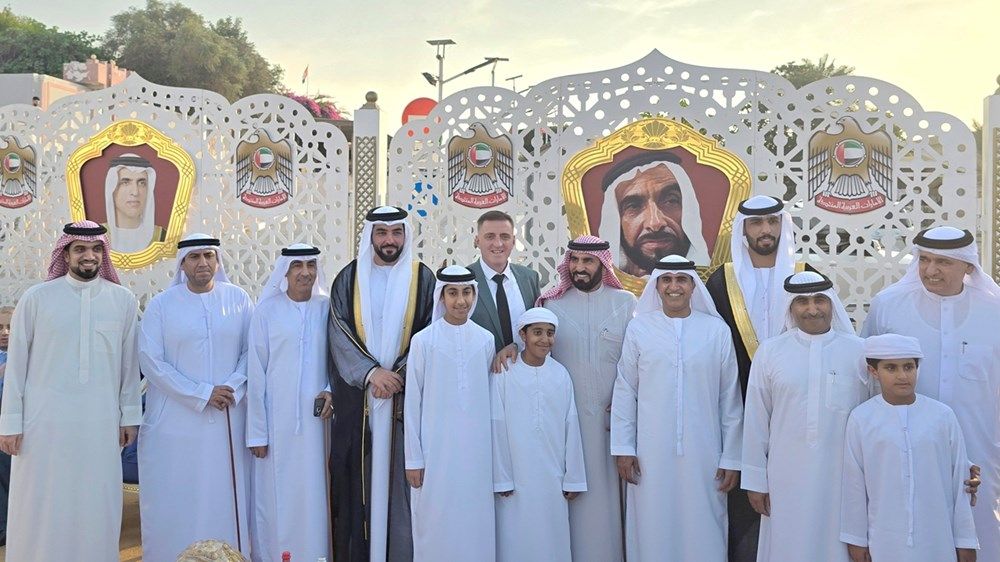 الشيوخ يحضرون حفل زفاف علي الشوز المهيري ويوسف بوالروغة الزعابي برأس الخيمة