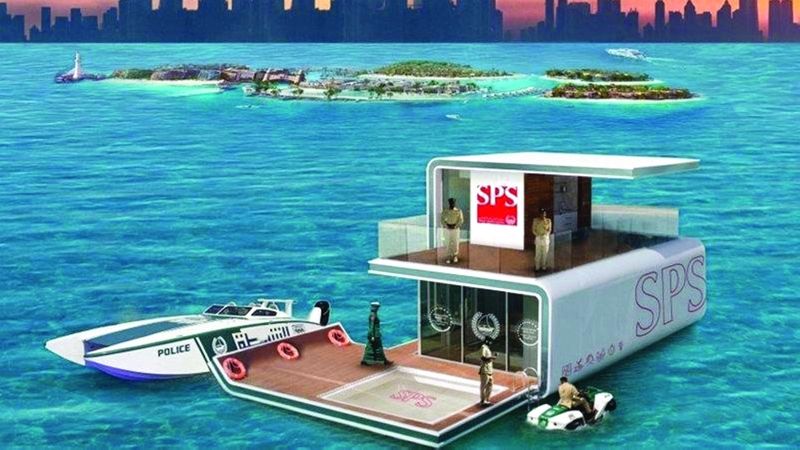 الامارات | «مركز شرطة عائم» بـ 6 لغات في دبي