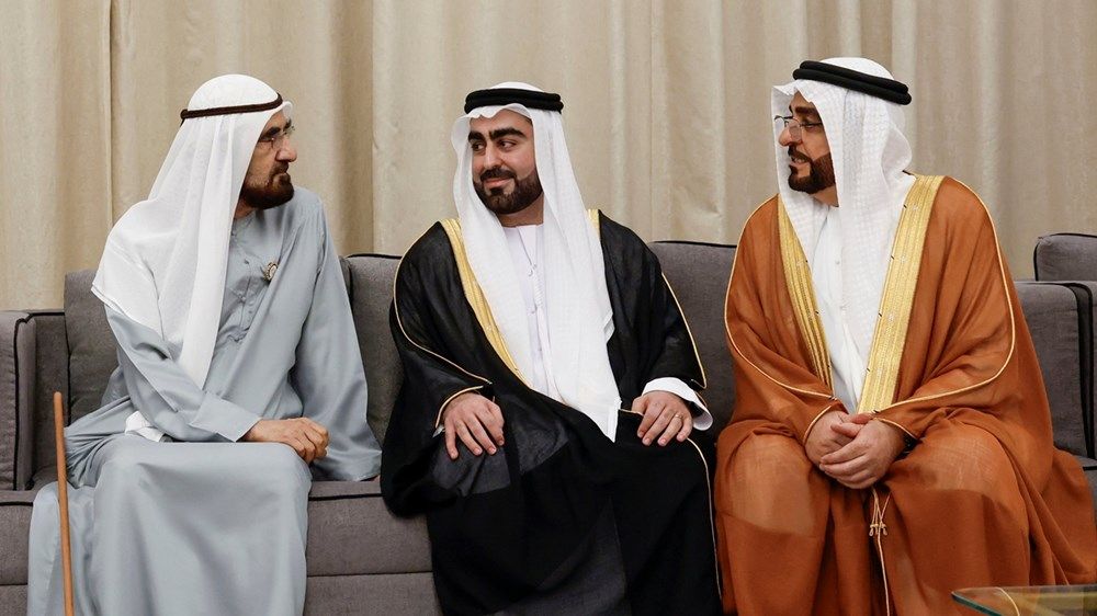 محمد بن راشد يحضر حفل استقبال أقامه منصور العور بمناسبة زفاف نجله