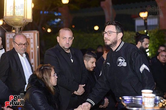 صلاح الشرنوبي وحميد الشاعري وخالد عجاج في عزاء محمد رحيم.. صور