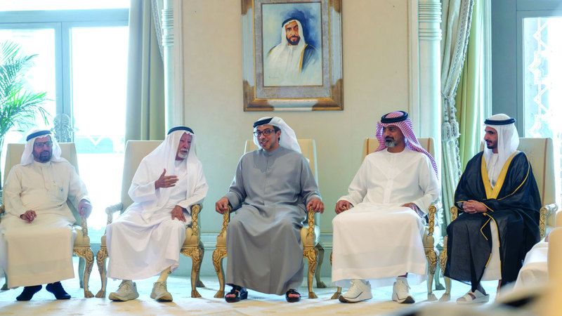 الامارات | منصور بن زايد وعمار النعيمي يحضران أفراح  النعيمي والسويدي