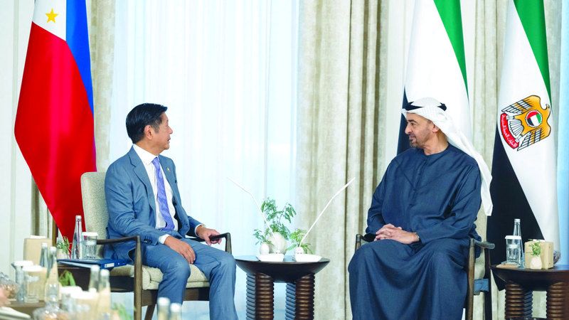 الامارات | رئيس الدولة: علاقات تنموية متينة تجمع الإمارات والفلبين