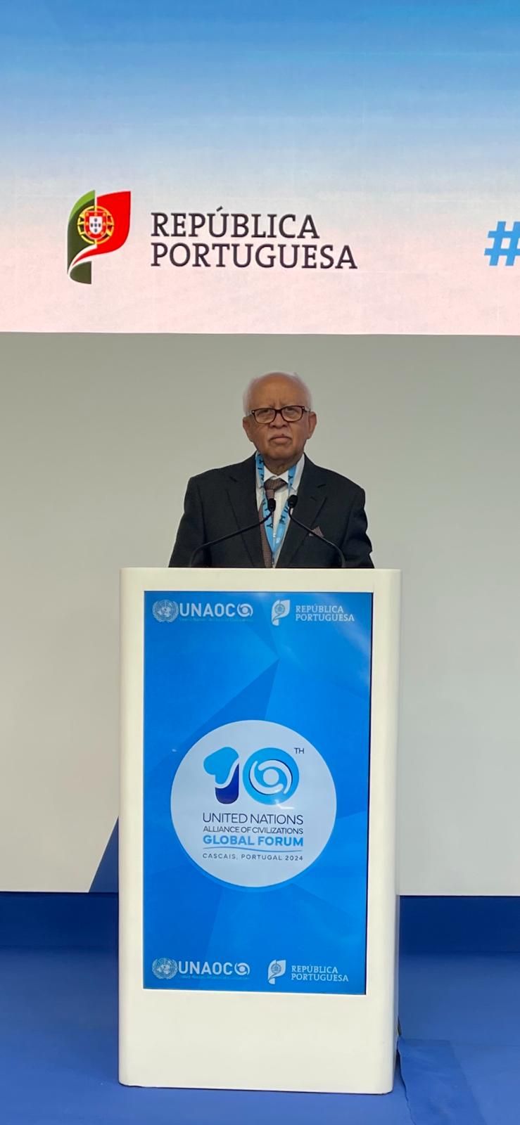 الخليج اليوم .. السفير اليمني الدكتور رياض ياسين يشارك في المنتدى العالمي العاشر لتحالف الأمم المتحدة للحضارات في البرتغال