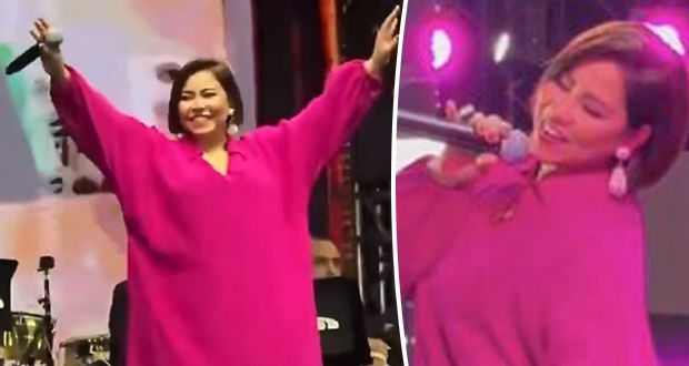 زلة لسان ومشاعر مؤثرة.. شيرين عبد الوهاب تتألق في الكويت