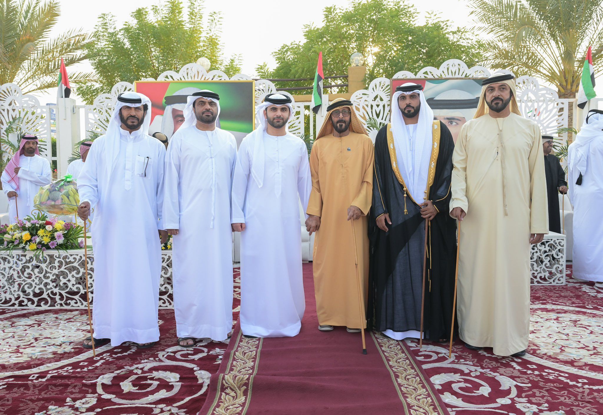 الامارات | منصور بن محمد يحضر أفراح الكتبي