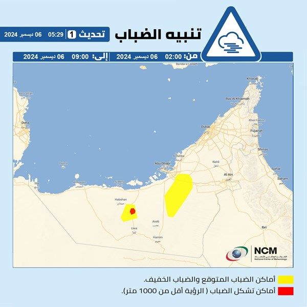 تنبيه من "الوطني للأرصاد"