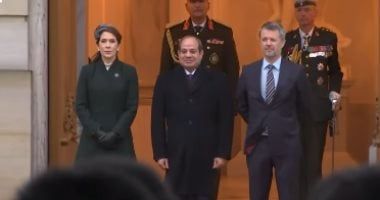 الرئيس السيسي لملك الدنمارك: أتمنى تزورنا فى مصر حتى نرحب بك بالشكل اللائق