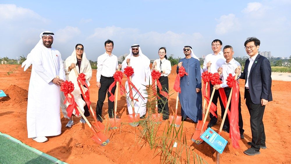 تسليم الدفعة الثانية من هدية رئيس الدولة للصين المكونة من 100 ألف شتلة نخيل